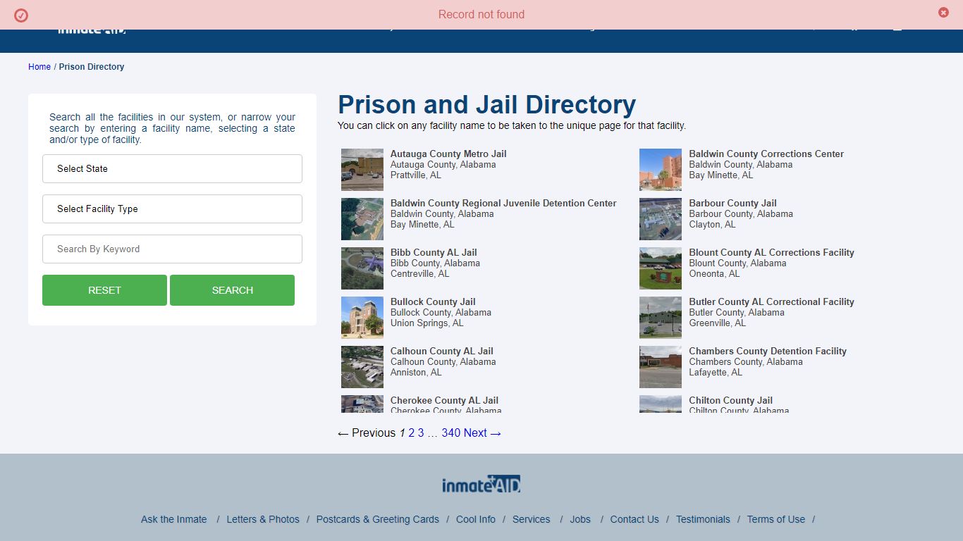 Find Prisons | Jails - Locate Inmates or Arrests - Free